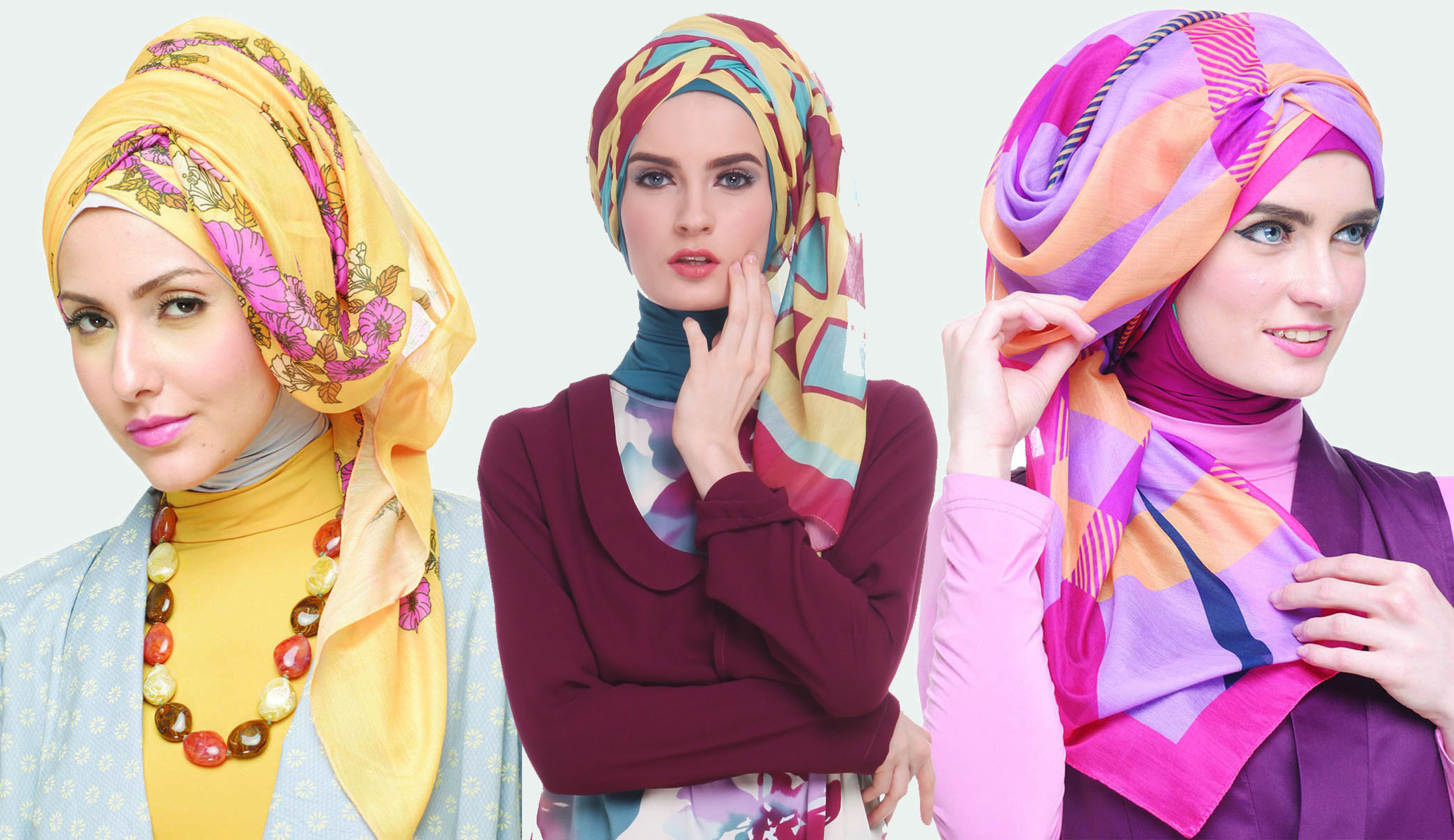 Cara Memakai Kerudung Segi Empat Yang Bermodel Sejutahijab