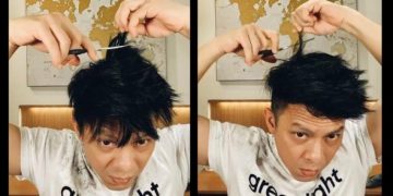 cara potong rambut sendiri di rumah ariel noah