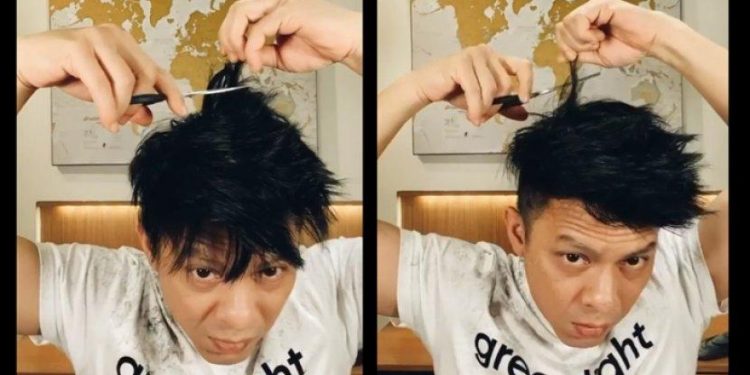 cara potong rambut sendiri di rumah ariel noah